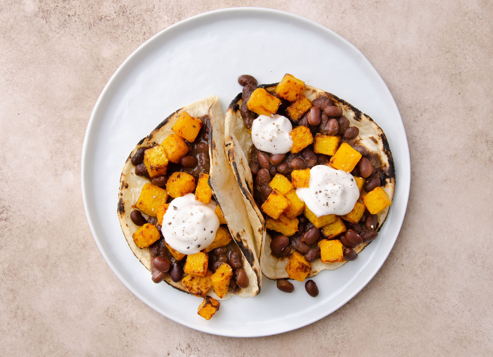 Black Bean + Squash Tacos