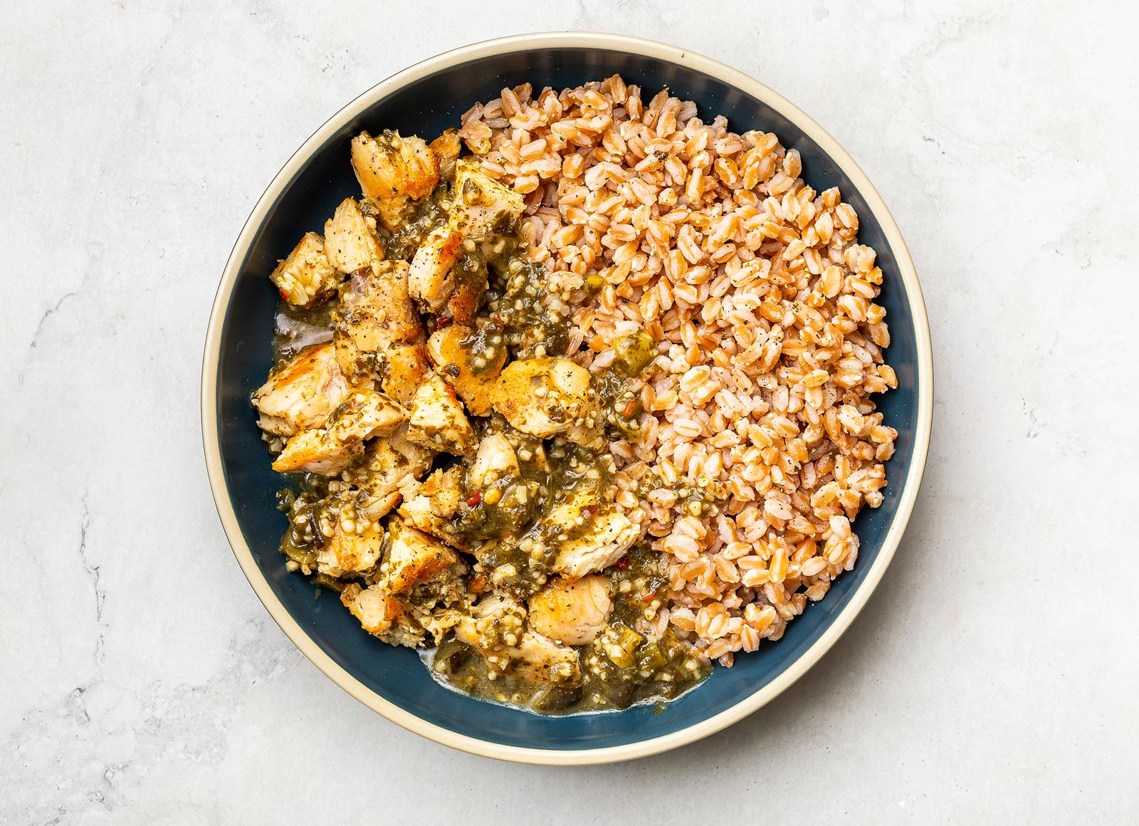 Cilantro Lime Chicken Farro Bowl Hungryroot