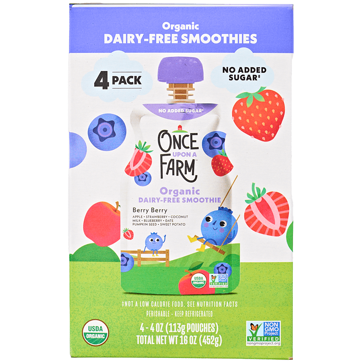 Organic Berry Berry Dairy-Free Smoothie Pouch Multipack 2 of 2