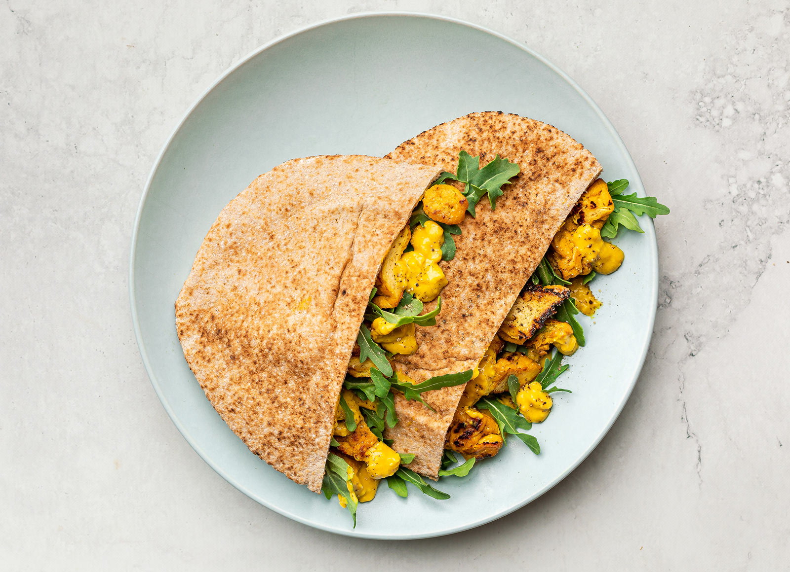 Curry Tofu Pita Pockets