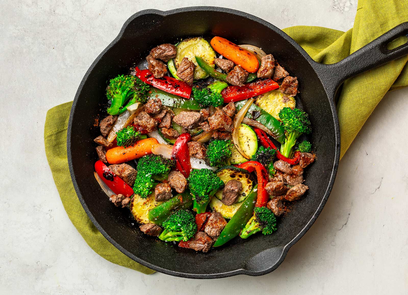  Bison + Veggie Skillet