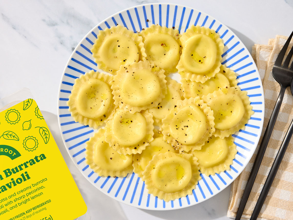 Burrata Lemon Basil Ravioli 1 of 2