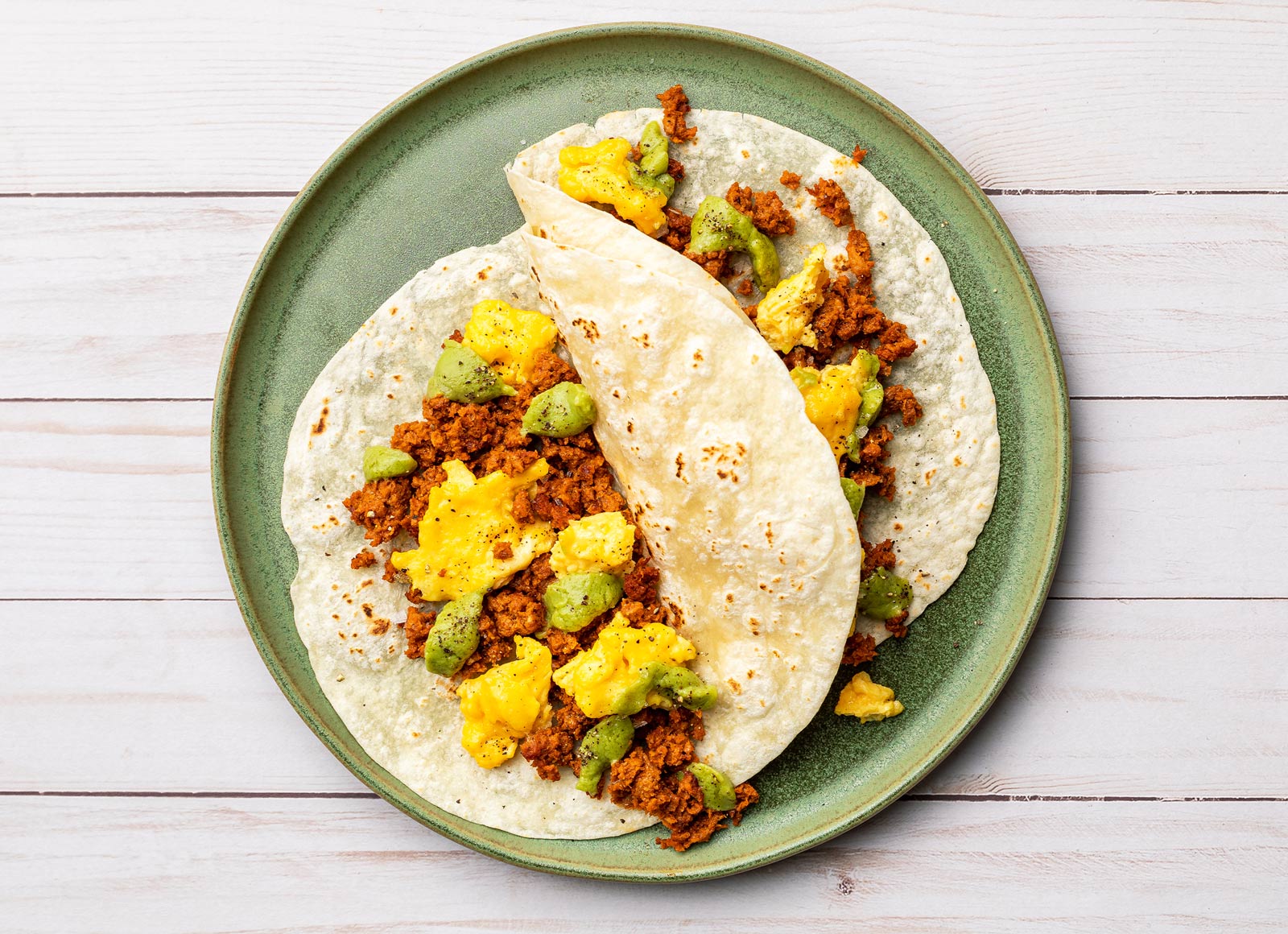 XL 'Chorizo' Scramble Tacos
