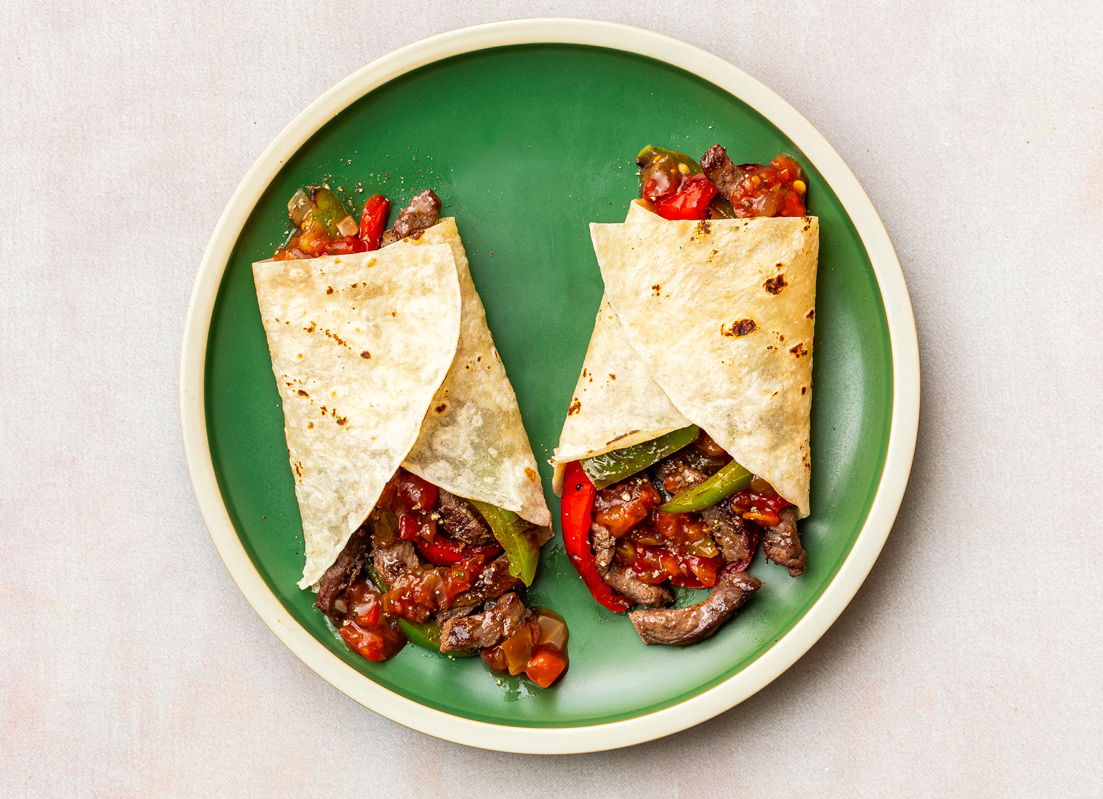 Thin-Cut Beef Fajita Burrito
