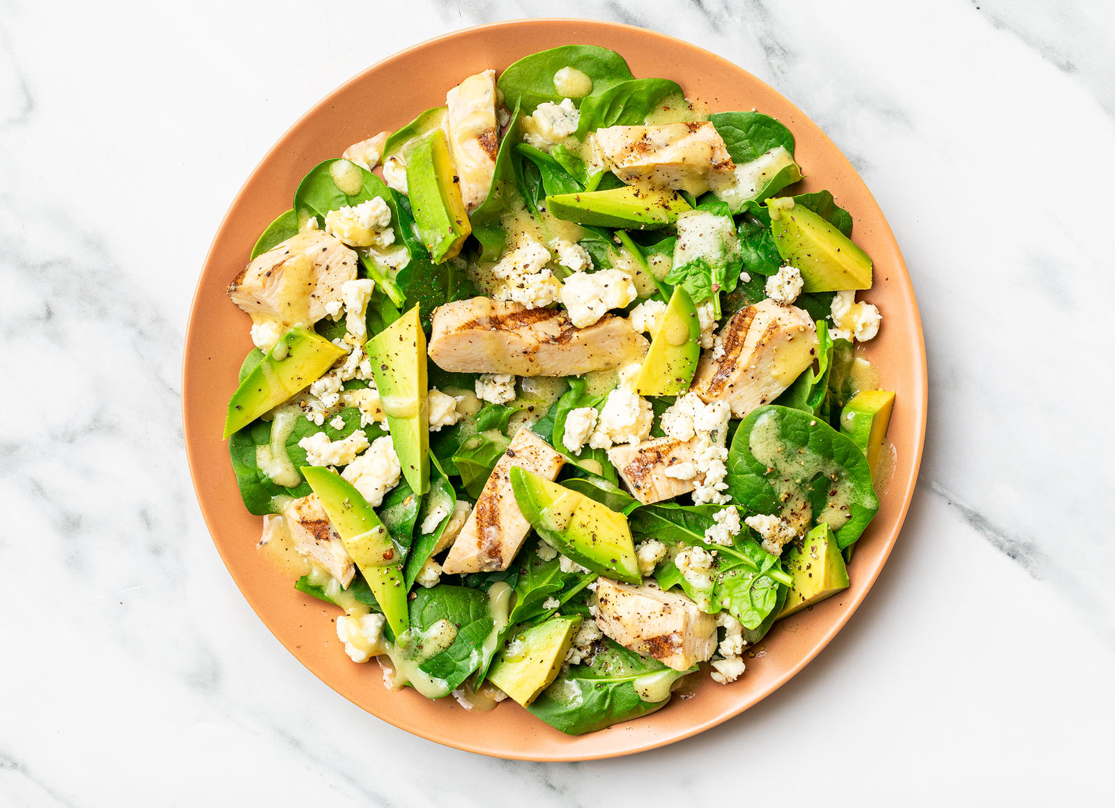 California Cobb Salad with Seasoned Grilled Chicken Breast