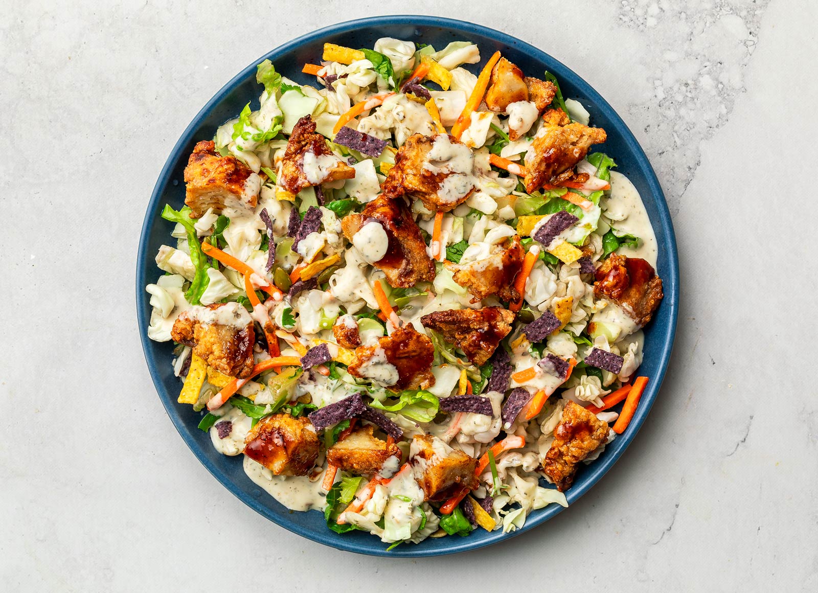 Korean BBQ Seitan Southwest Chopped Salad Hungryroot