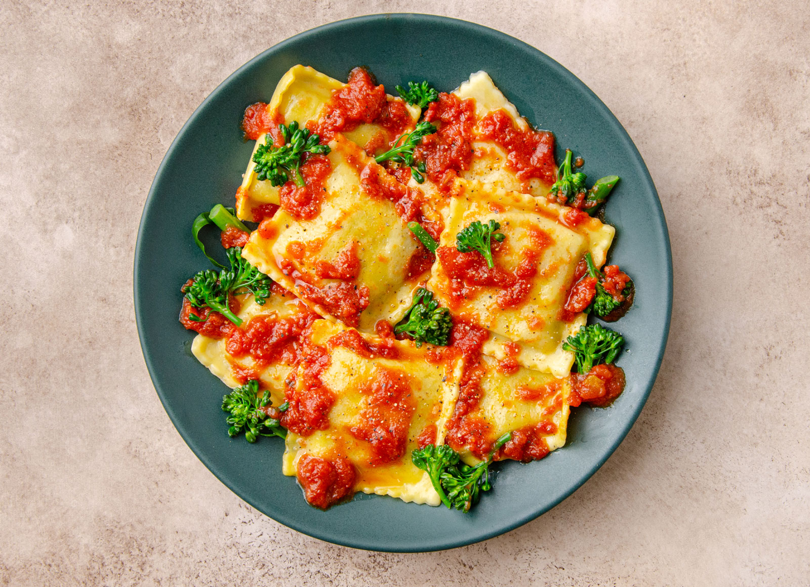 Saucy Marinara Spinach Ricotta Ravioli