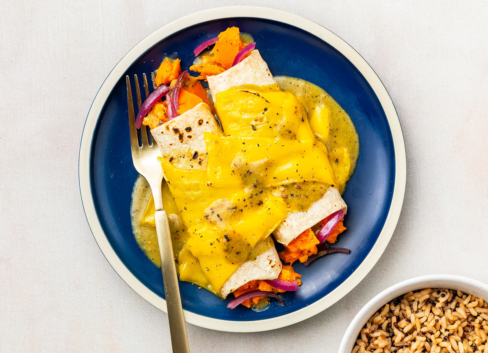 Sweet Potato Plant-Based Enchiladas