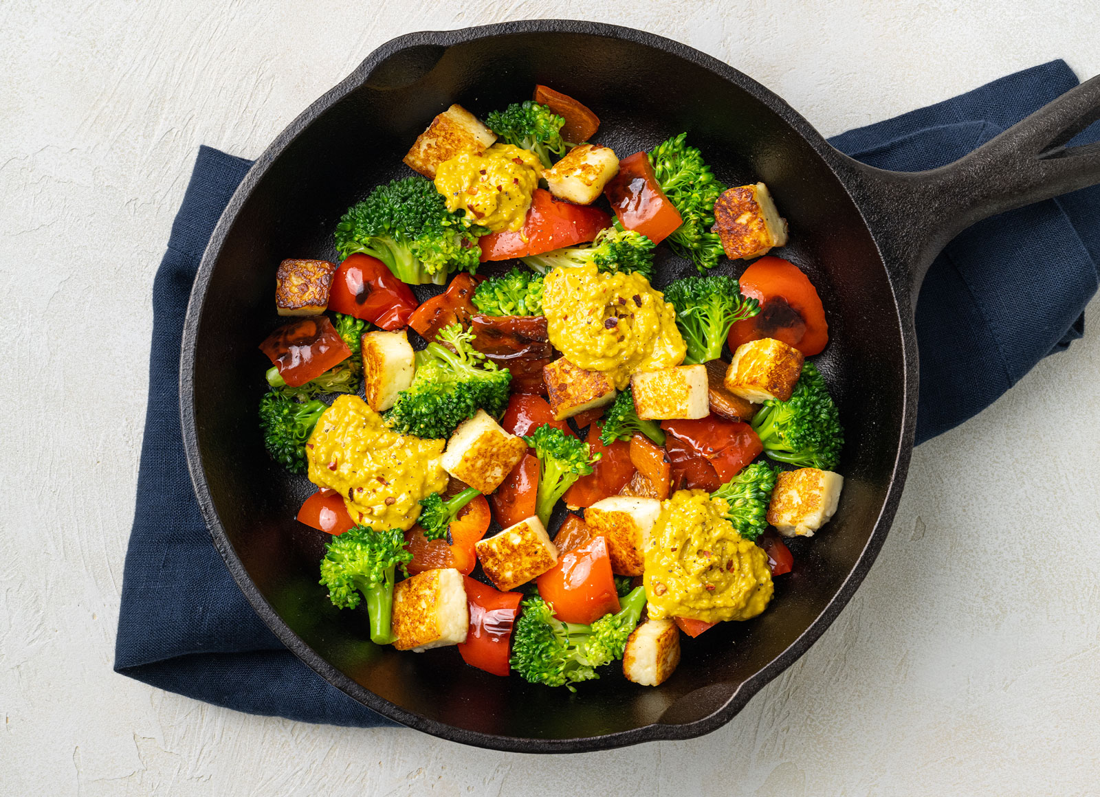 Coconut Curry Paneer, Broccoli + Peppers