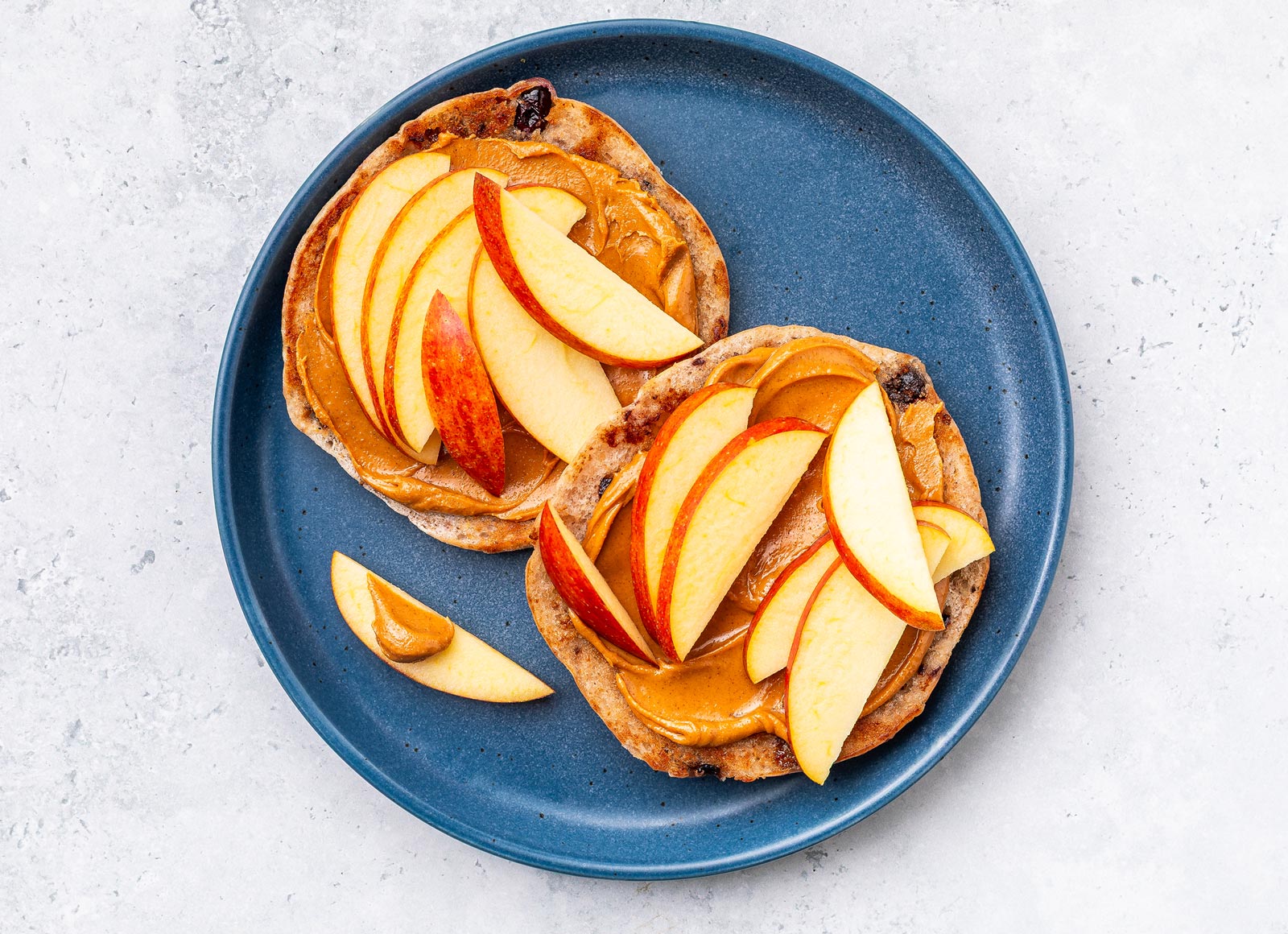 Peanut Butter + Apple Toasts