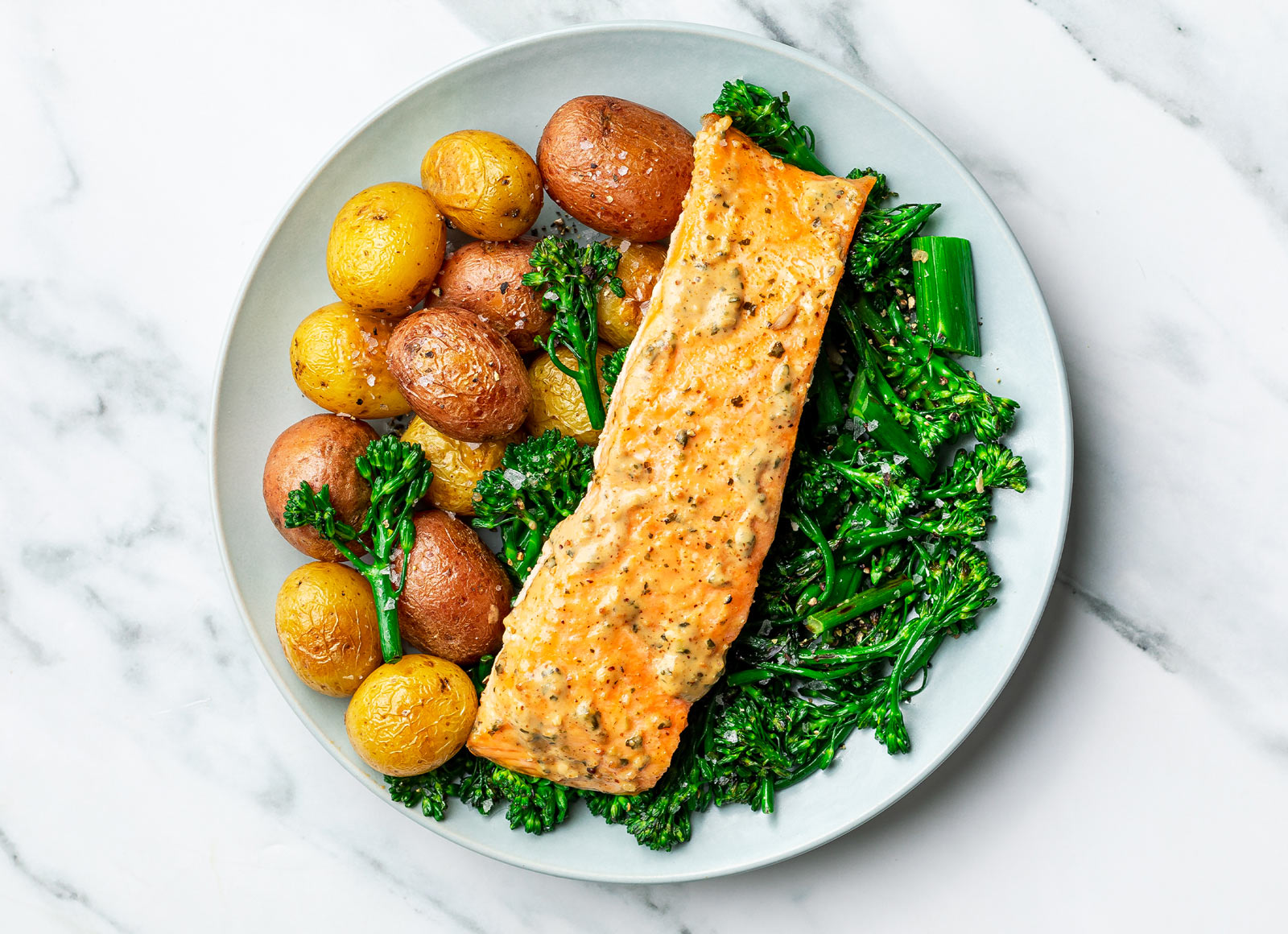 Spinach Artichoke Salmon + Baby Broccoli | Hungryroot
