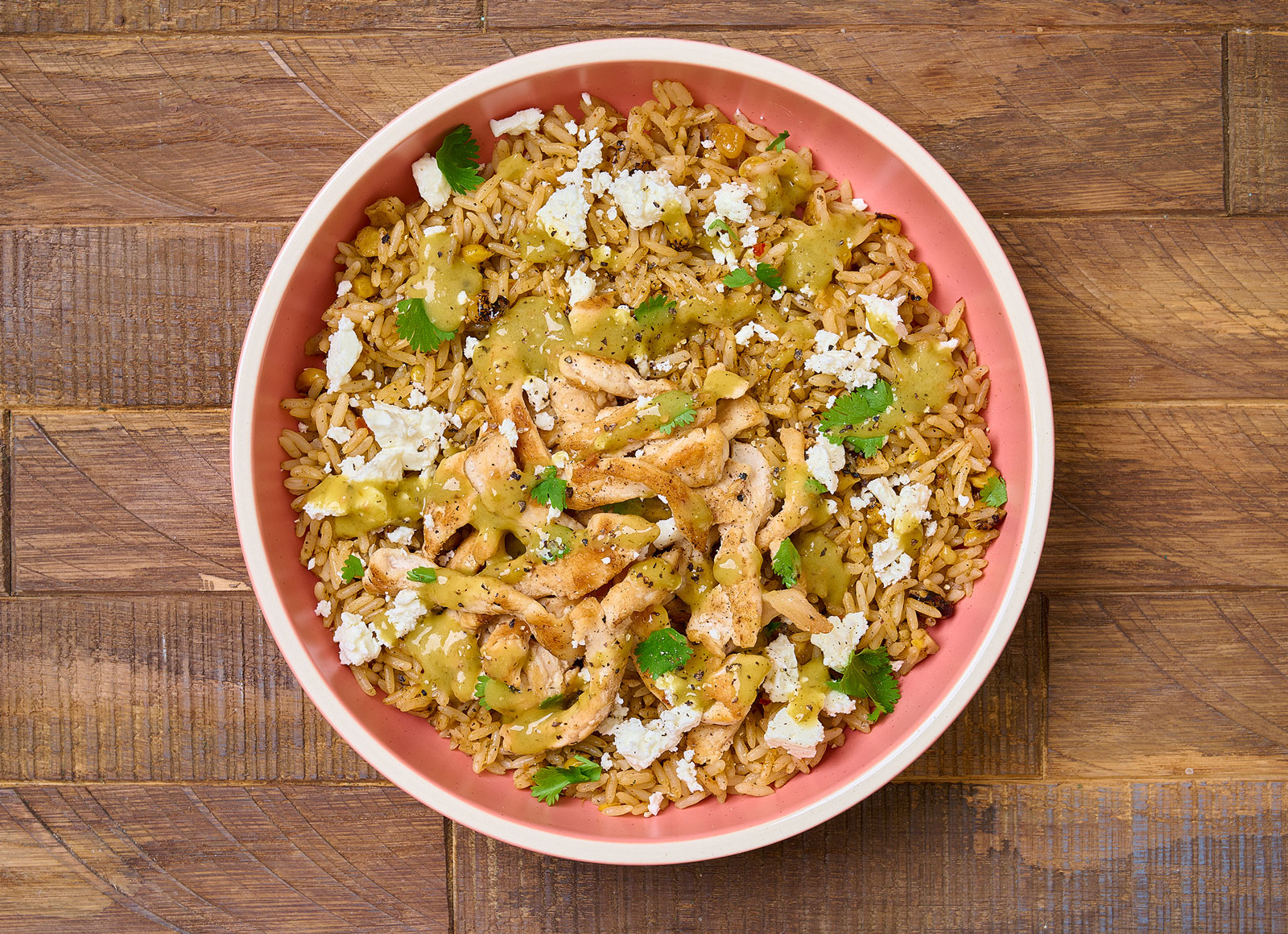 Mexican Street Corn Chicken Rice Bowl