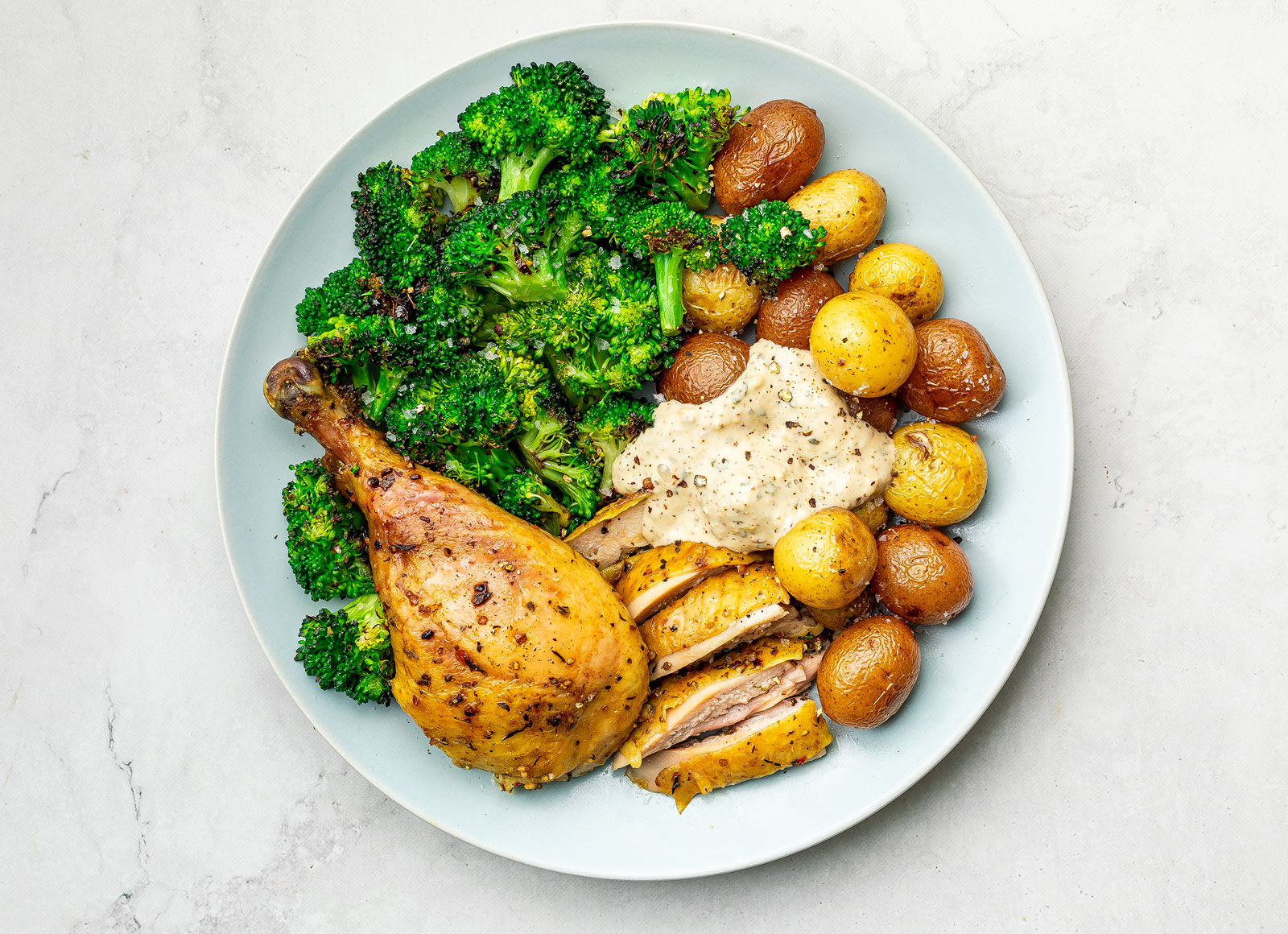 Spinach Artichoke Juicy Chicken + Broccoli Hungryroot