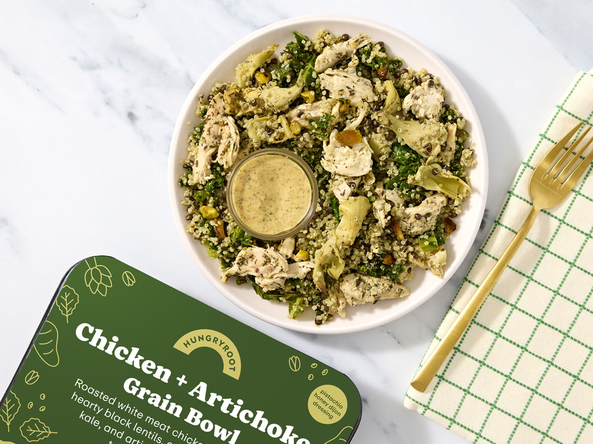 Chicken + Artichoke Grain Bowl 1 of 2