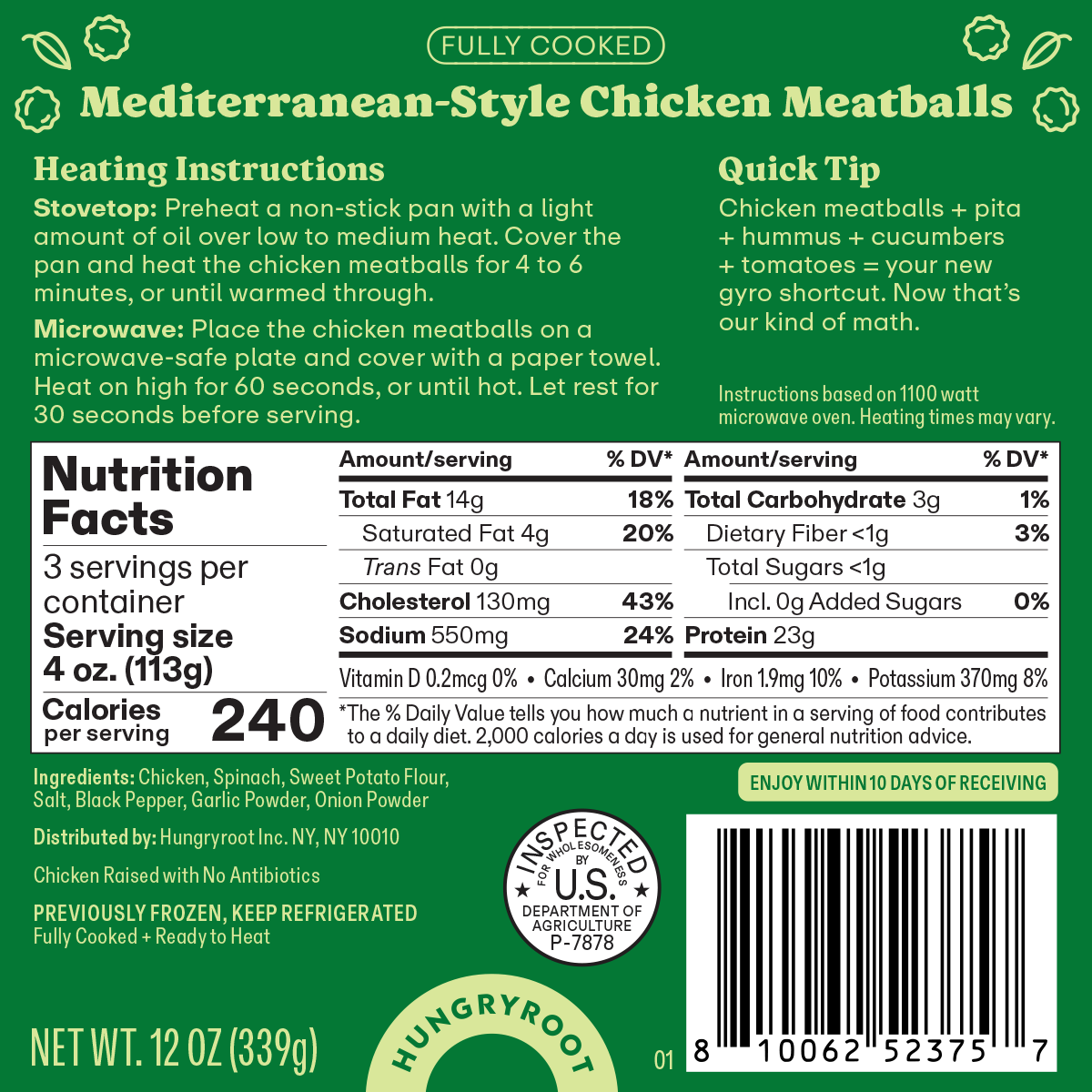 Mediterranean-Style Chicken Meatballs 2 of 2