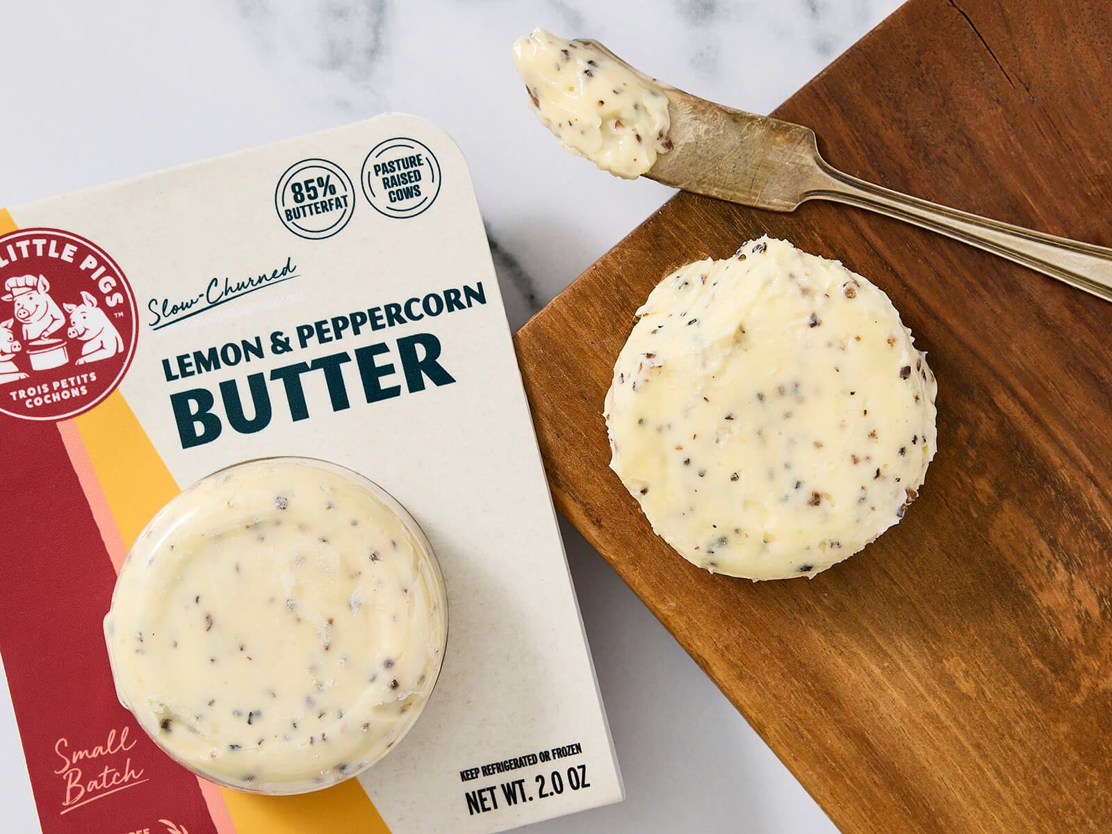 Slow Churned Lemon & Peppercorn Pasture Butter 1 of 2