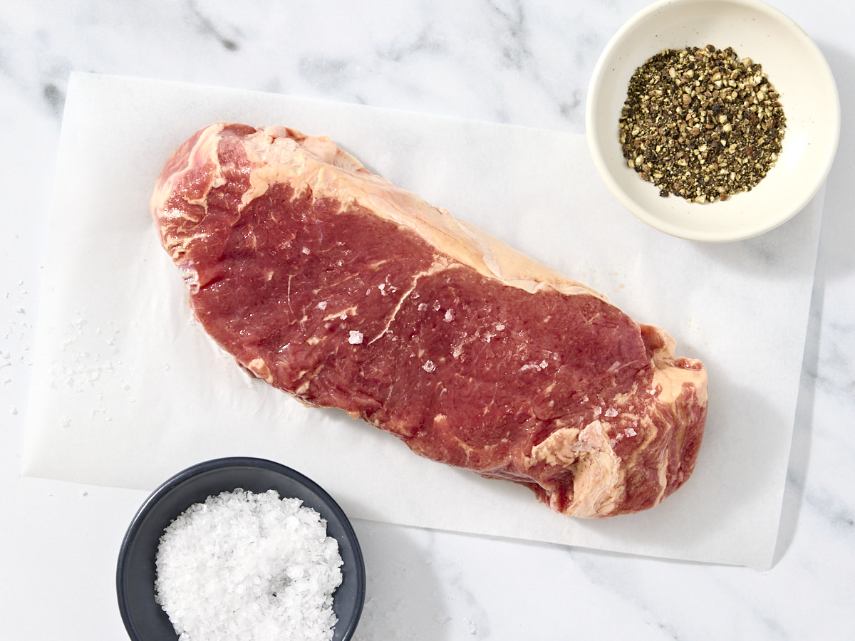 Grass-Fed Beef NY Strip Steak 1 of 2