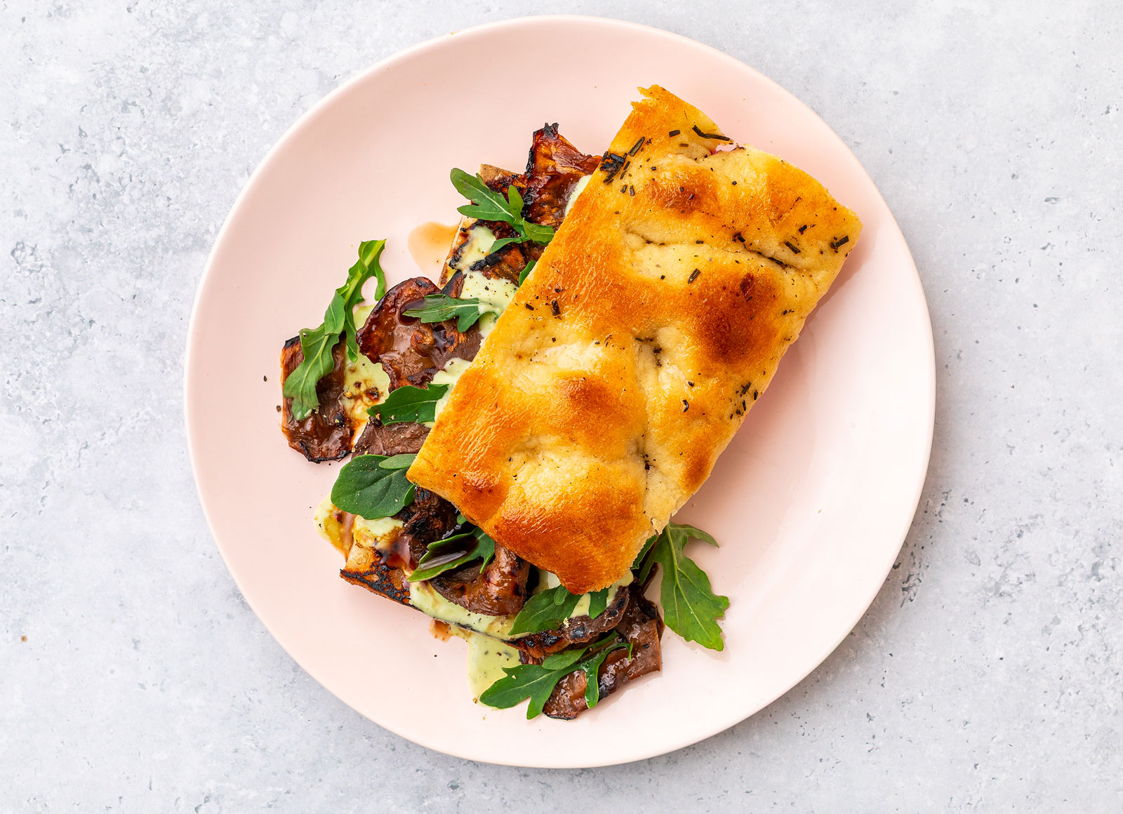 Herbivore Hero with Balsamic Glazed Bacon