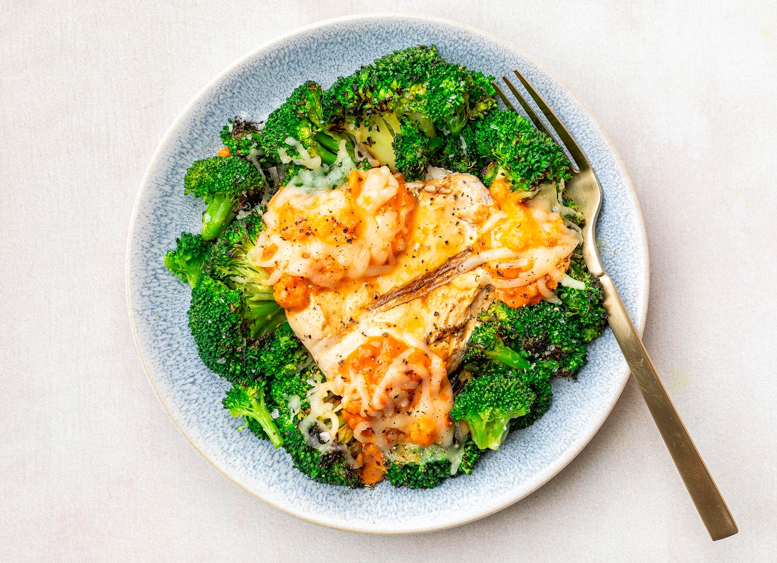 Cheesy Vodka Grilled Chicken + Broccoli