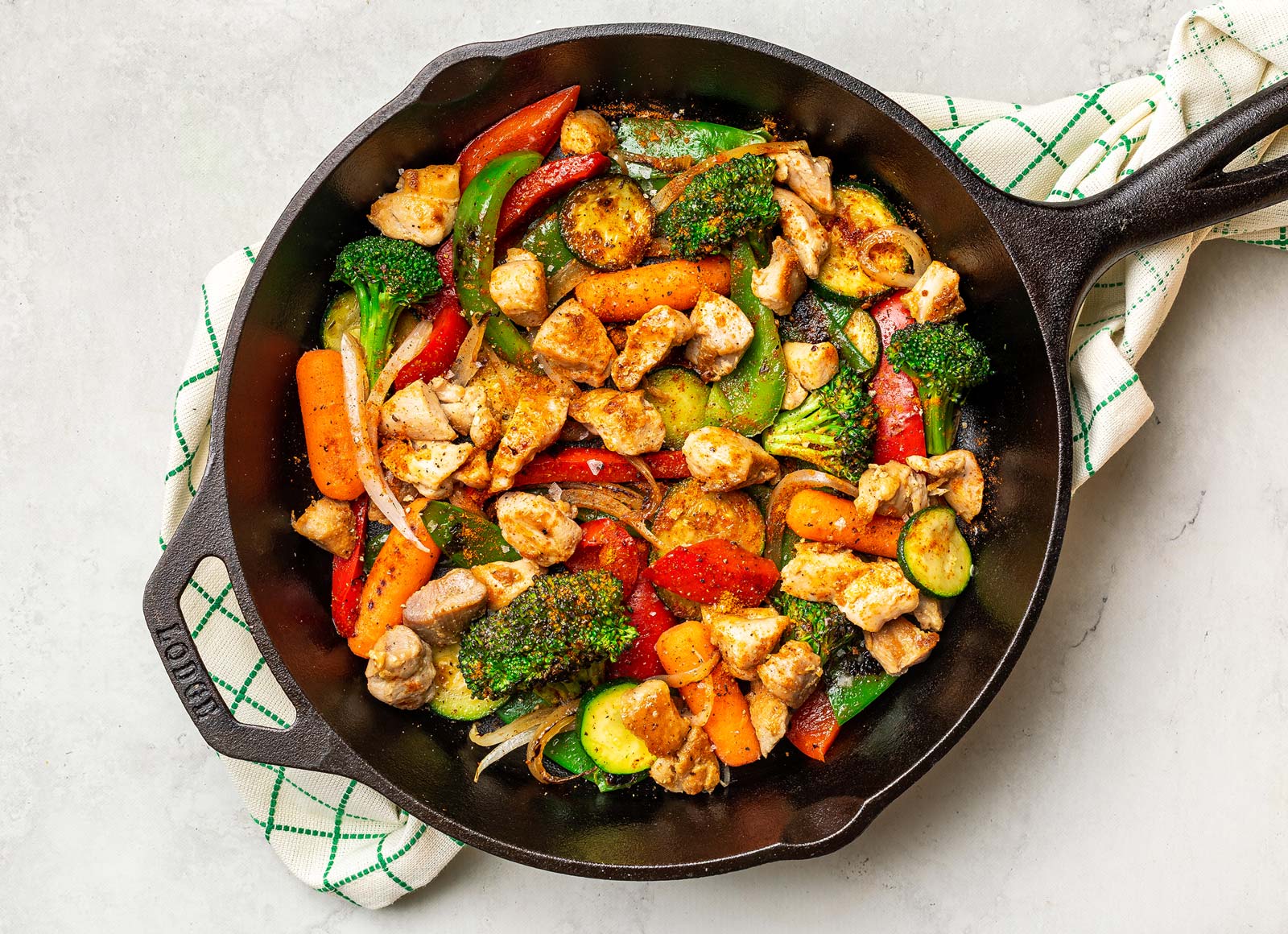 Zesty Chicken Thigh + Veggie Skillet Hungryroot
