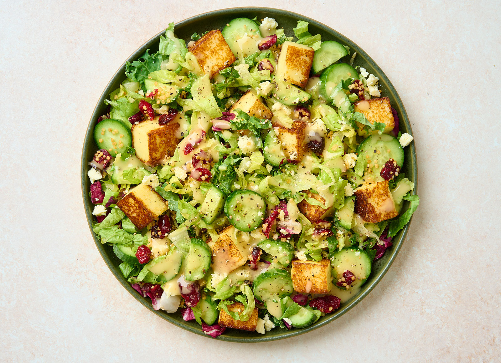 Honey Citrus Salad with Soft & Creamy Paneer + Mini Cucumbers