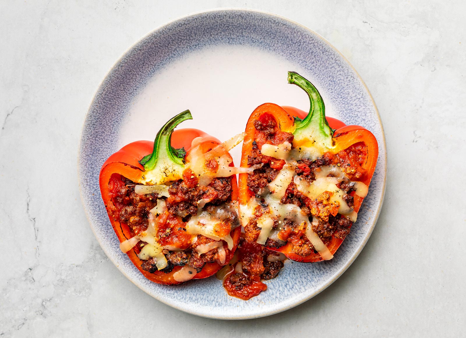 Melty Marinara Stuffed Peppers-image