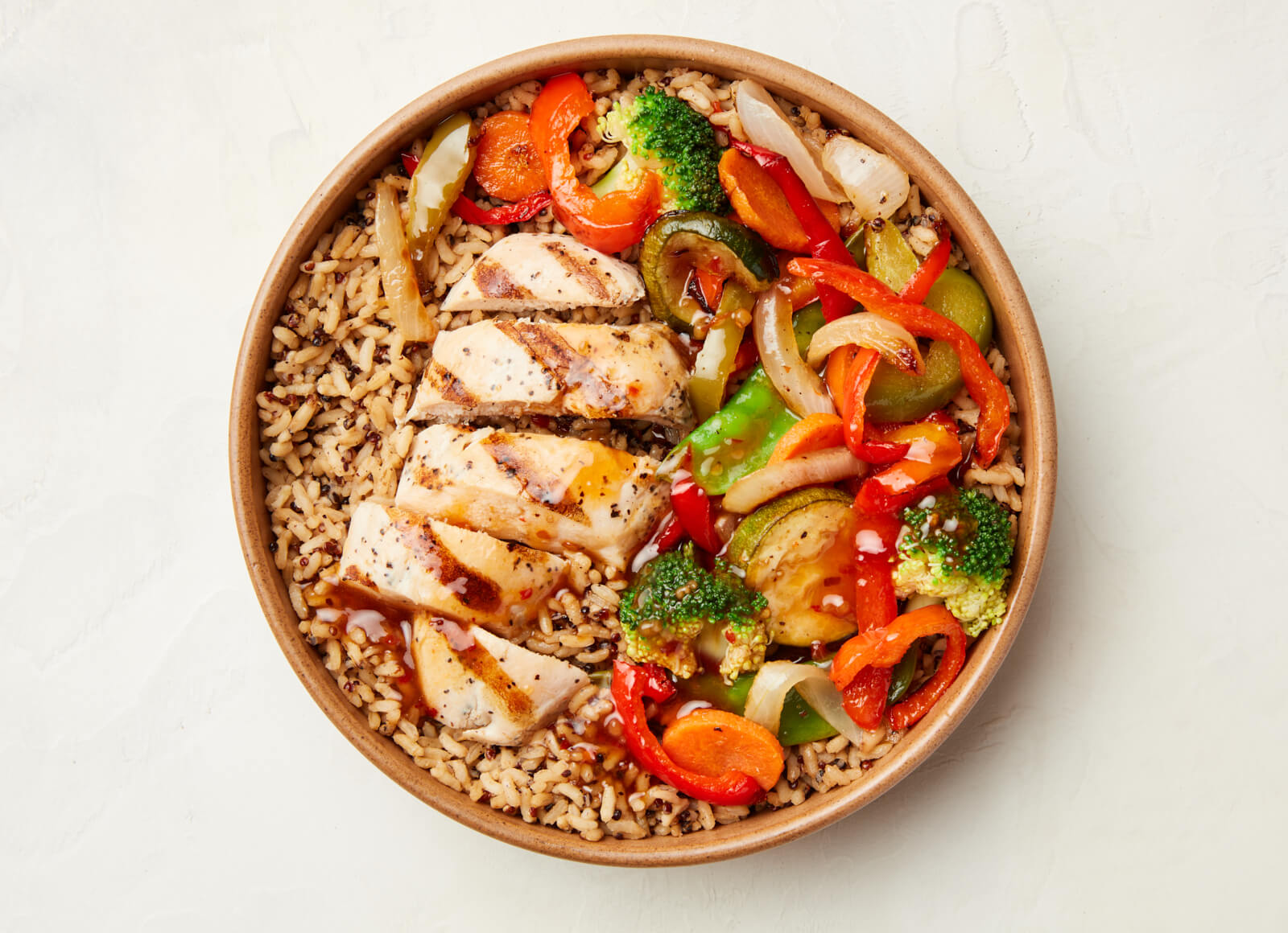 Gingery Chicken + Stir-Fry Veggies Bowl | Hungryroot