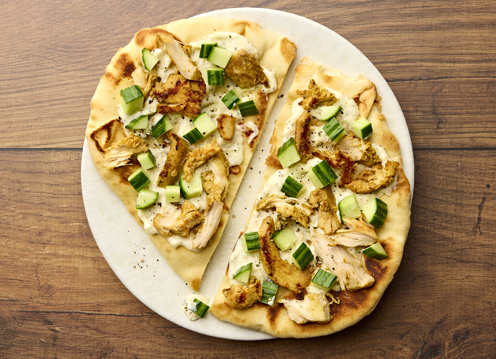 Cucumber Shawarma Garlic Naan