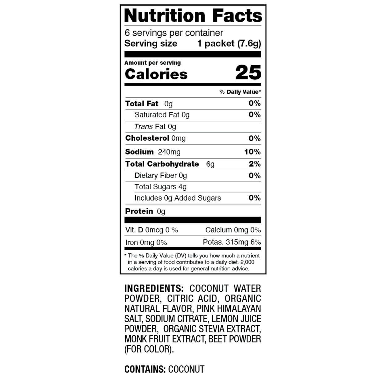 Strawberry Kiwi Electrolyte Drink Mix 6 Pack 2 of 2
