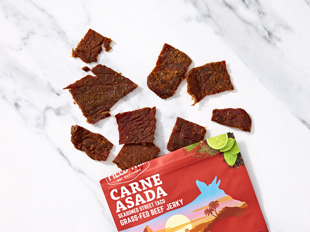 Grass-fed Beef Jerky - Carne Asada Seasoned Street Taco 1 of 2