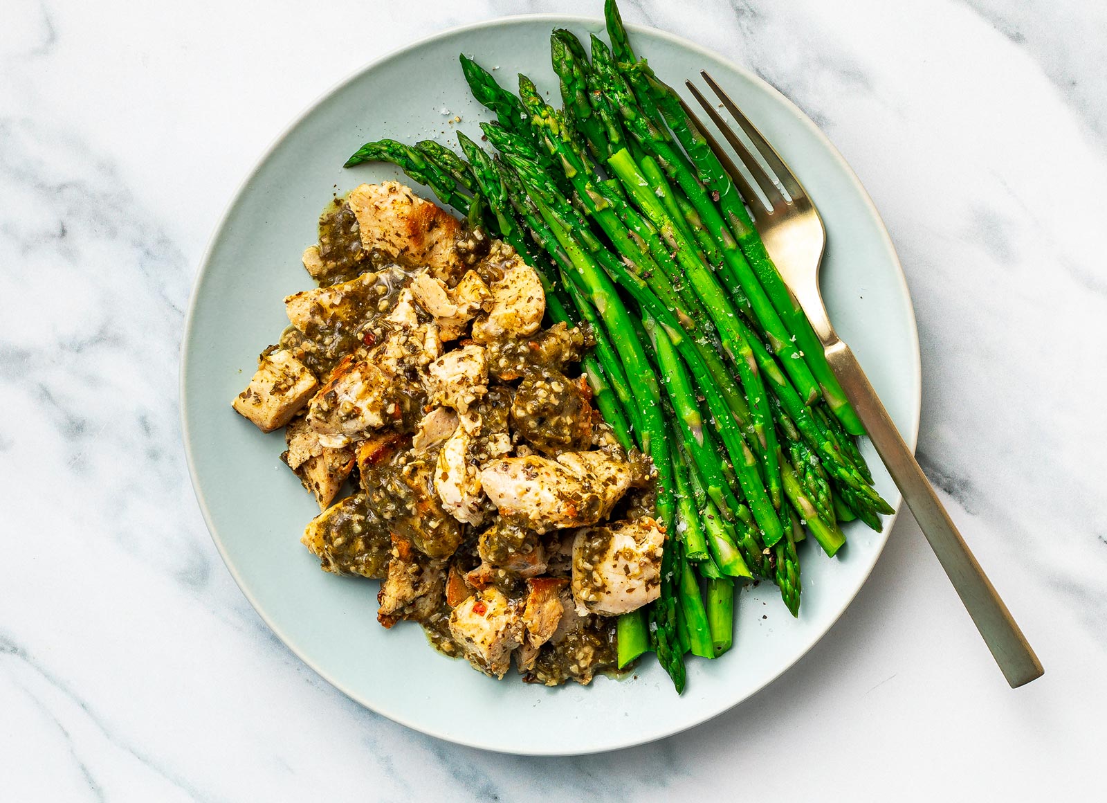 Cilantro Lime Chicken + Asparagus