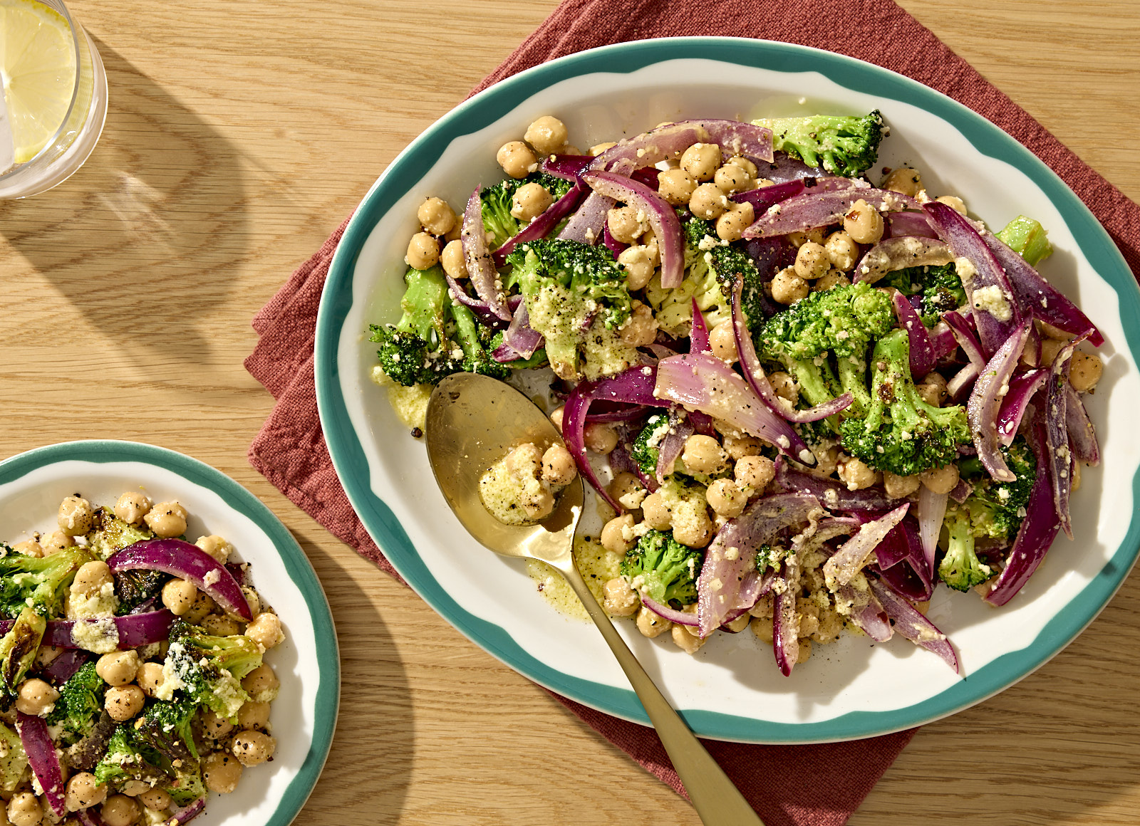 America's Test Kitchen Garlicky Broccoli + Chickpea Salad
