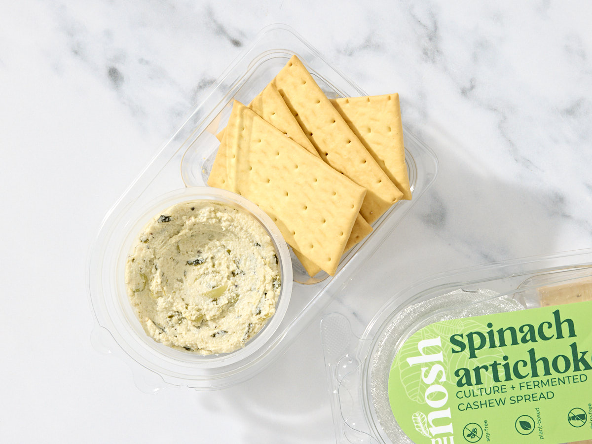 Spinach & Artichoke Dip with Crackers Snack Pack 1 of 2