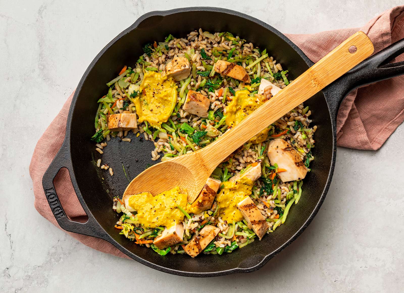 Grilled Curry Seasoned Chicken Breast + Superblend Stir-Fry