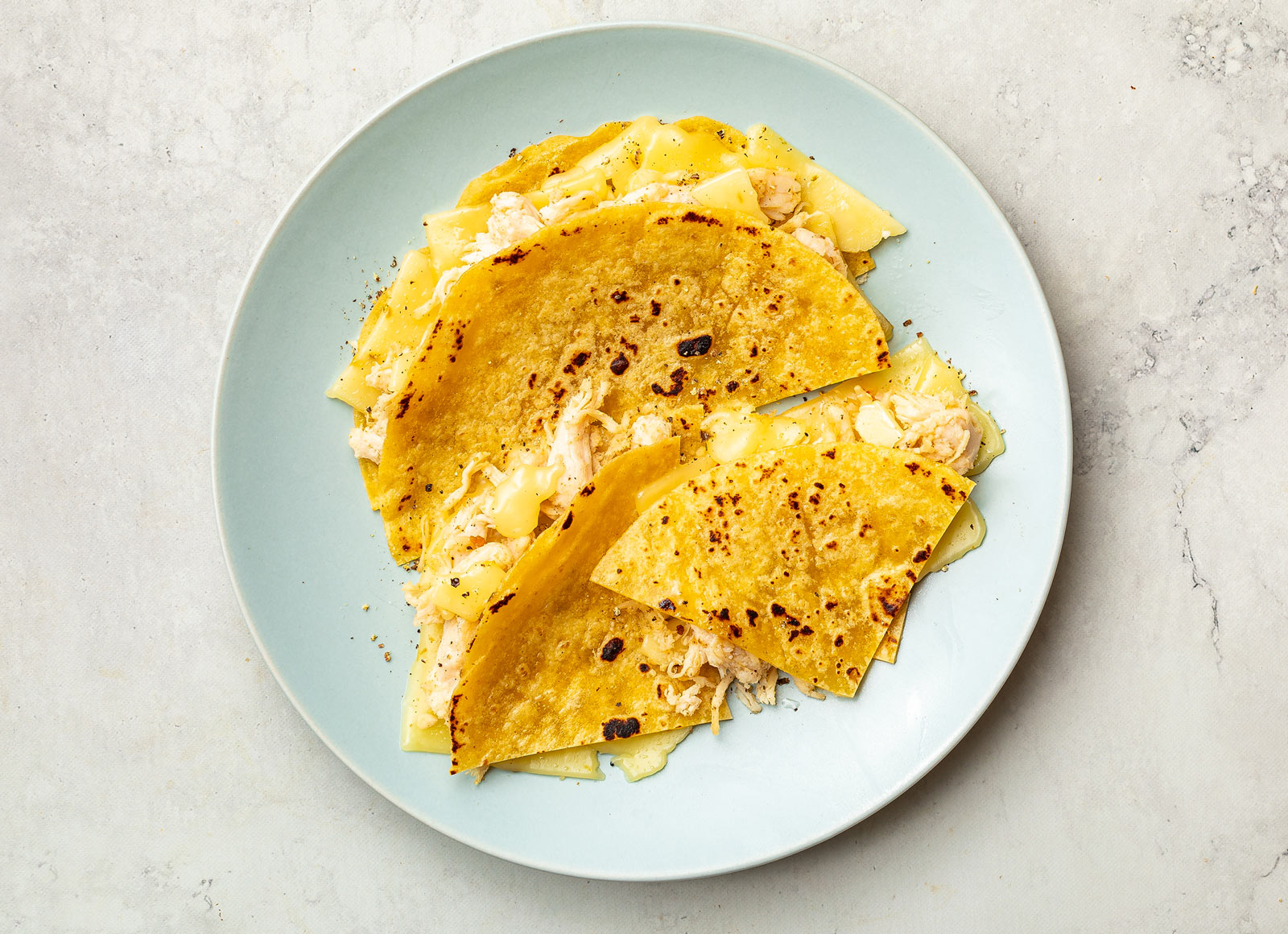 Pulled Chicken Pepper Jack Quesadilla