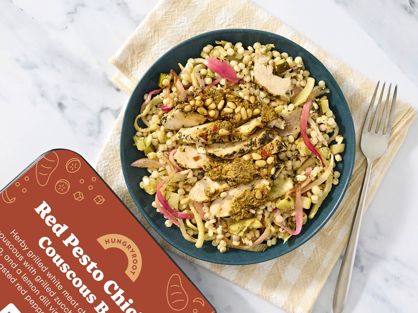 Red Pesto Chicken Couscous Bowl 1 of 2