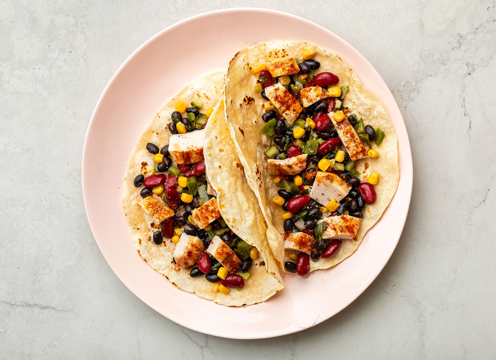 Southwestern Seasoned Grilled Chicken Breast Tacos