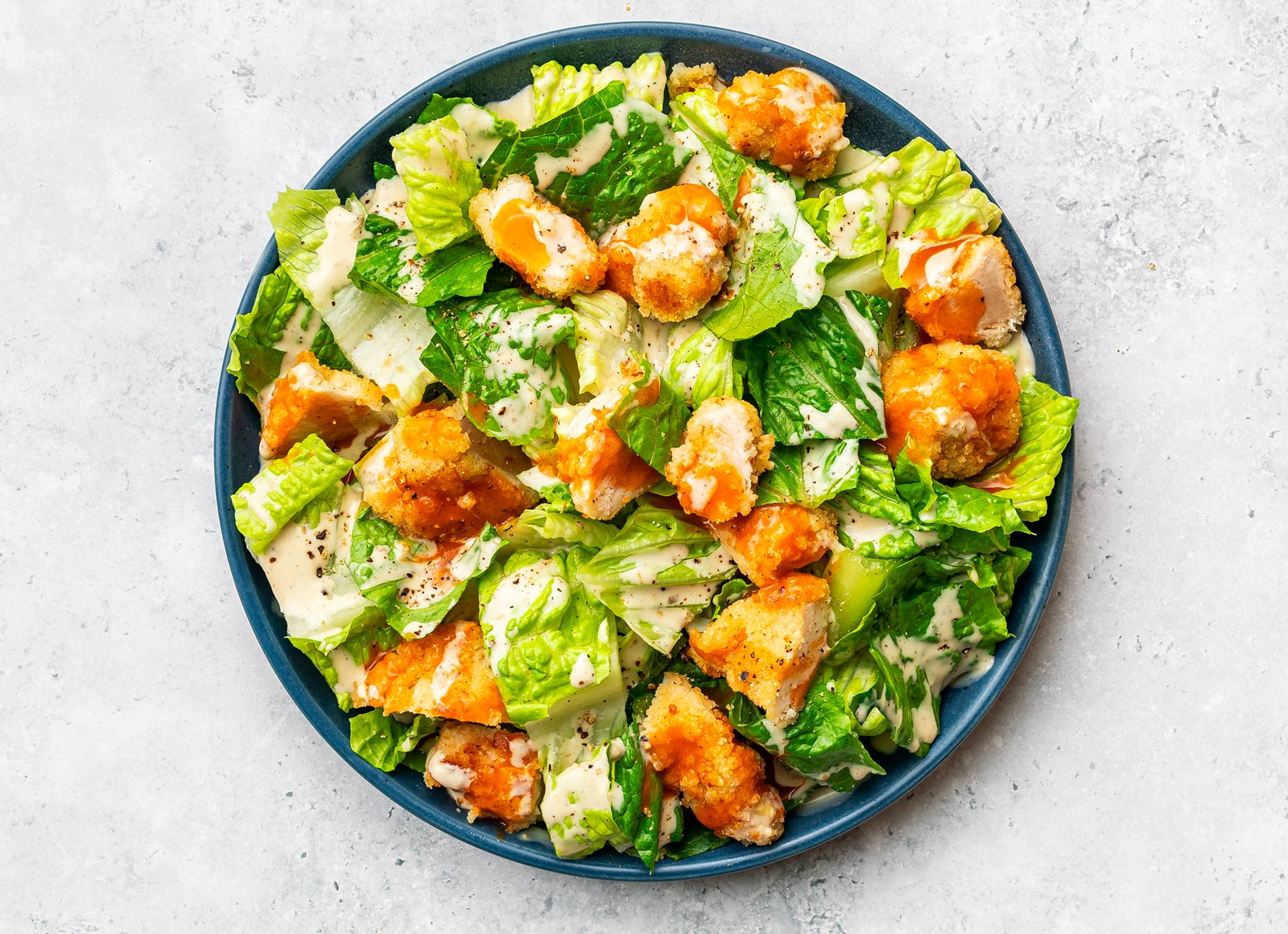 Crispy Buffalo Chicken Caesar Salad