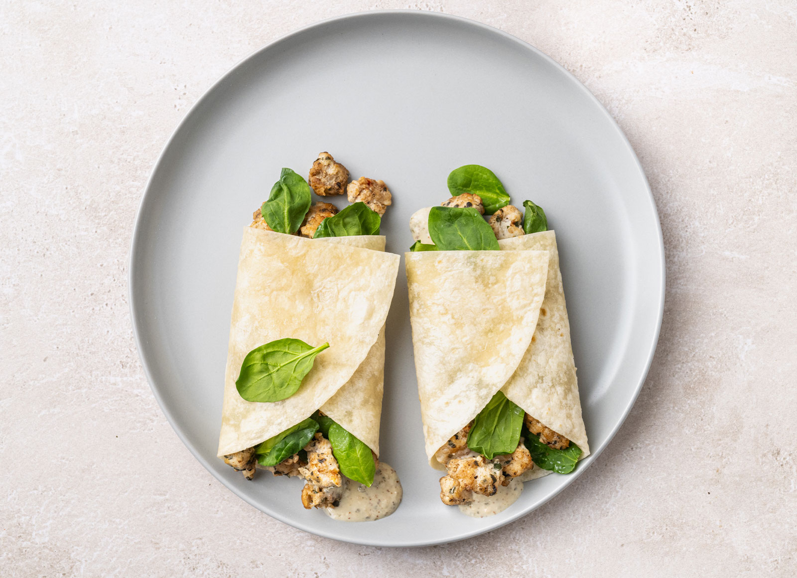 Spinach Artichoke Bruschetta Chicken Wrap