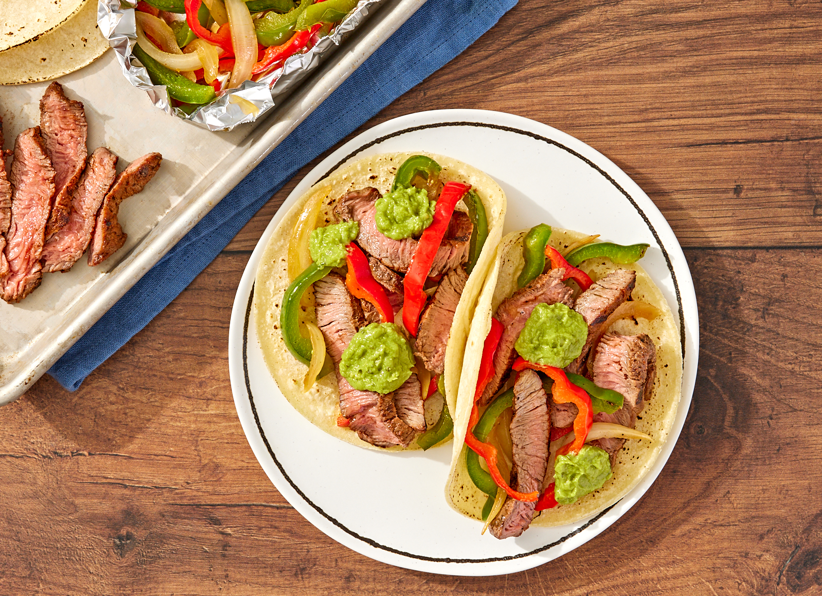 Grilled Sirloin Steak Fajitas + Corn Tortillas