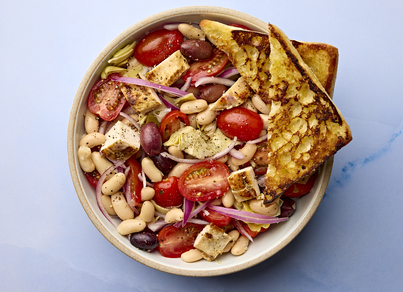 Chicken Caesar Bean Salad