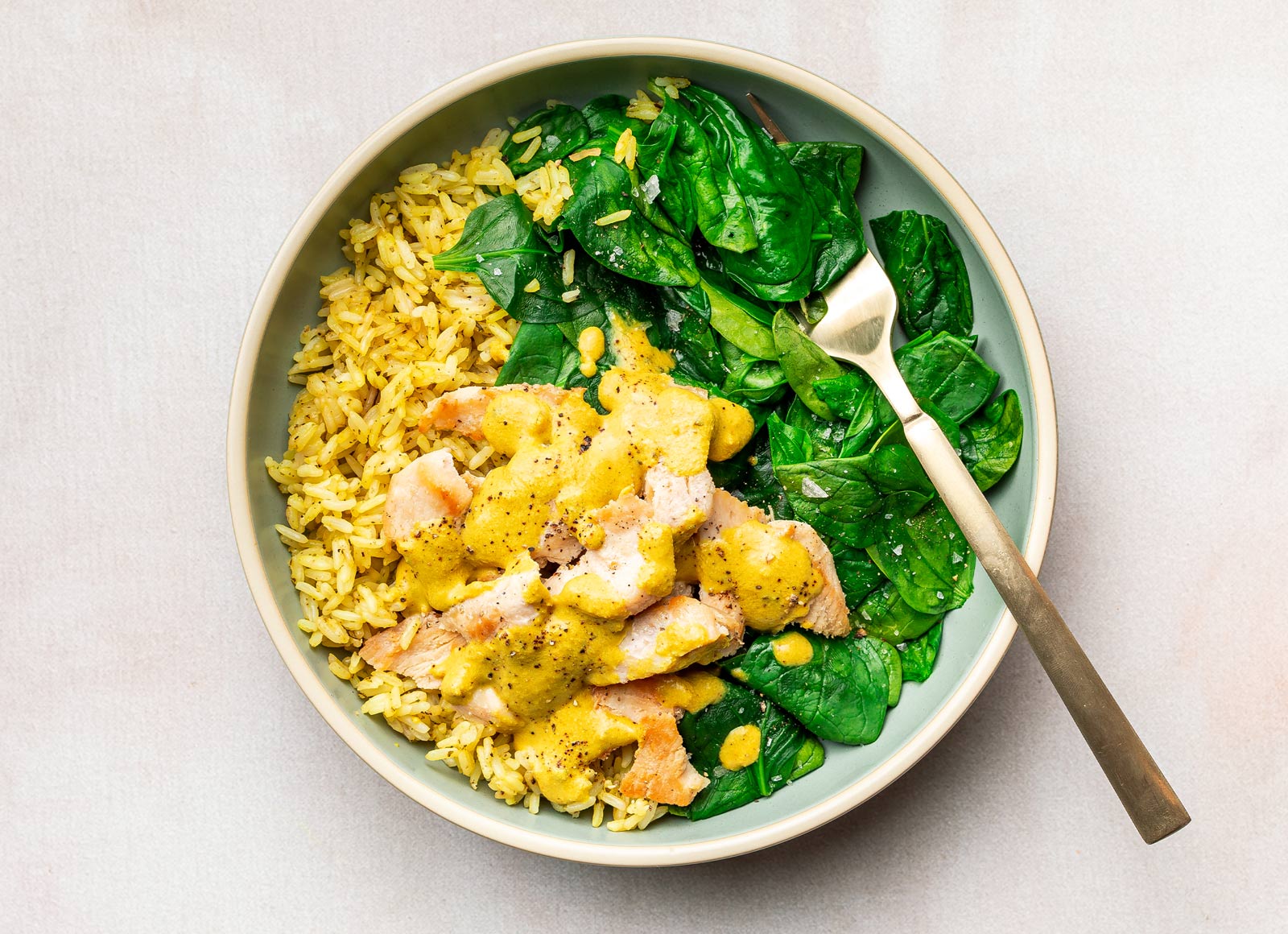 Thai Curry Chicken Rice Bowl