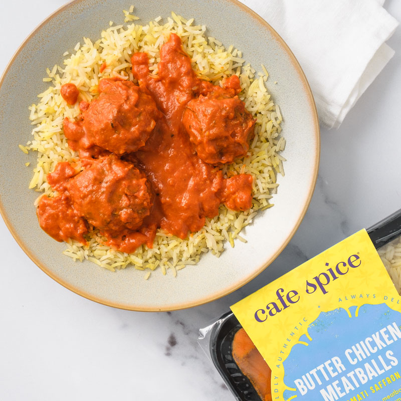 Butter Chicken Meatballs + Saffron Rice 1 of 2