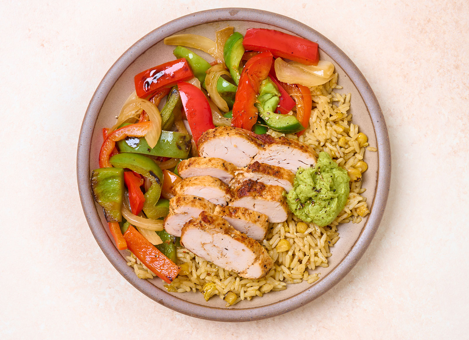 Seared Turkey Tenderloin + Fajita Veggies