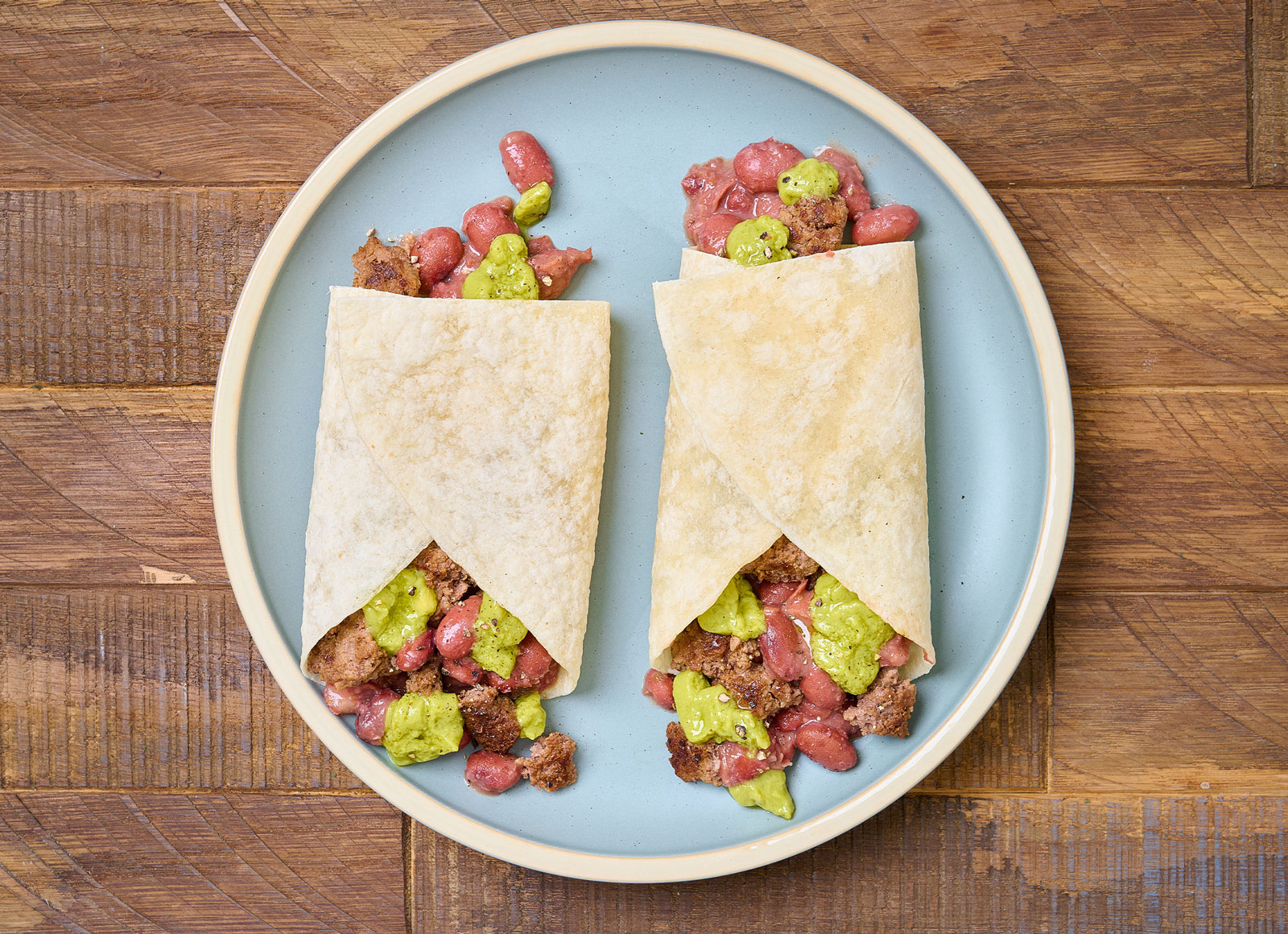 Ground Bison + Bean Burrito