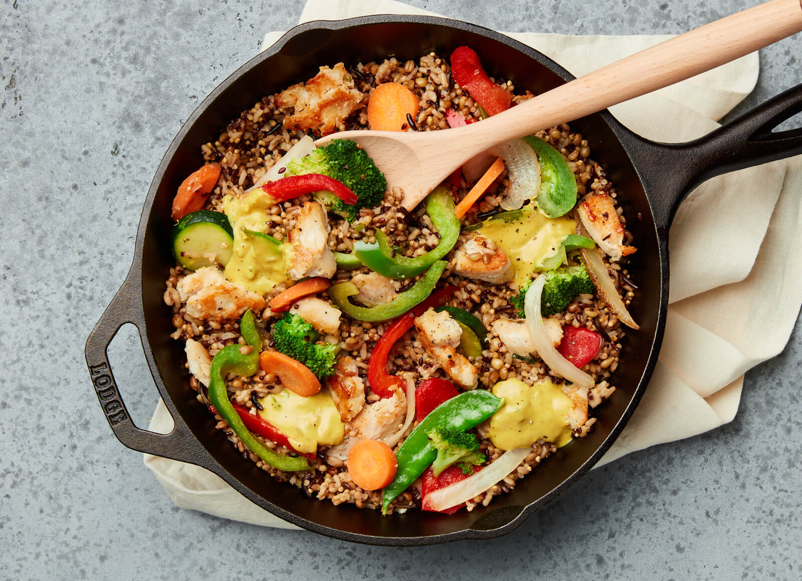 Coconut Chicken + Veggies Fried Rice
