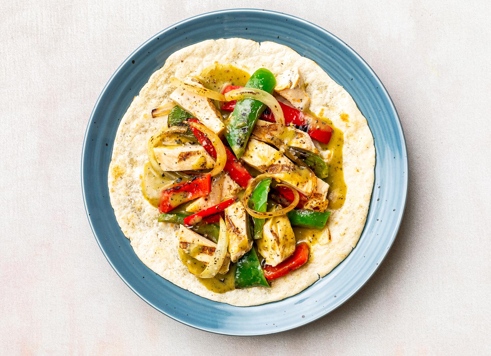 XL Green Chile Chicken + Peppers Tacos