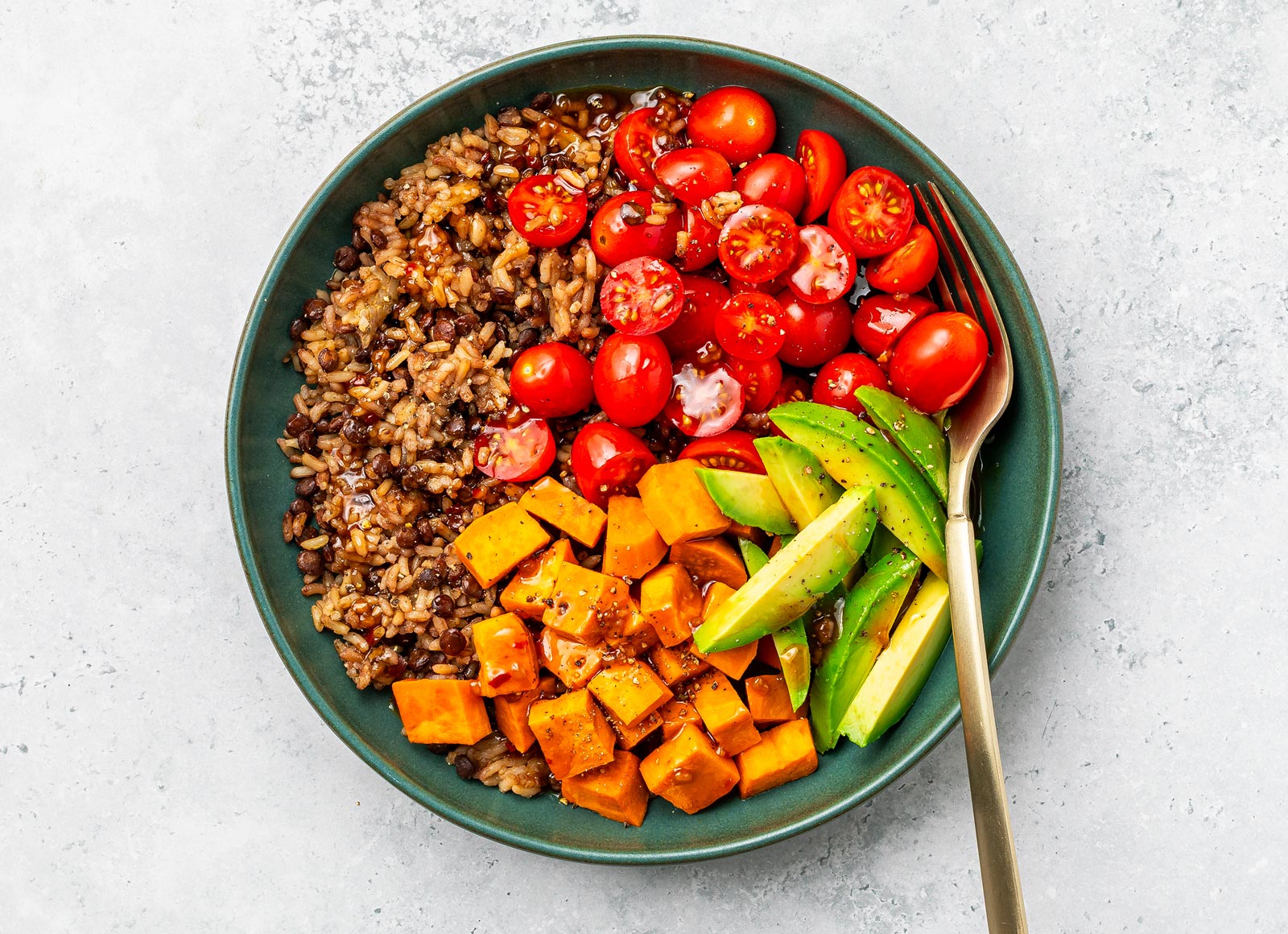 Gingery Sweet Potato Power Bowl