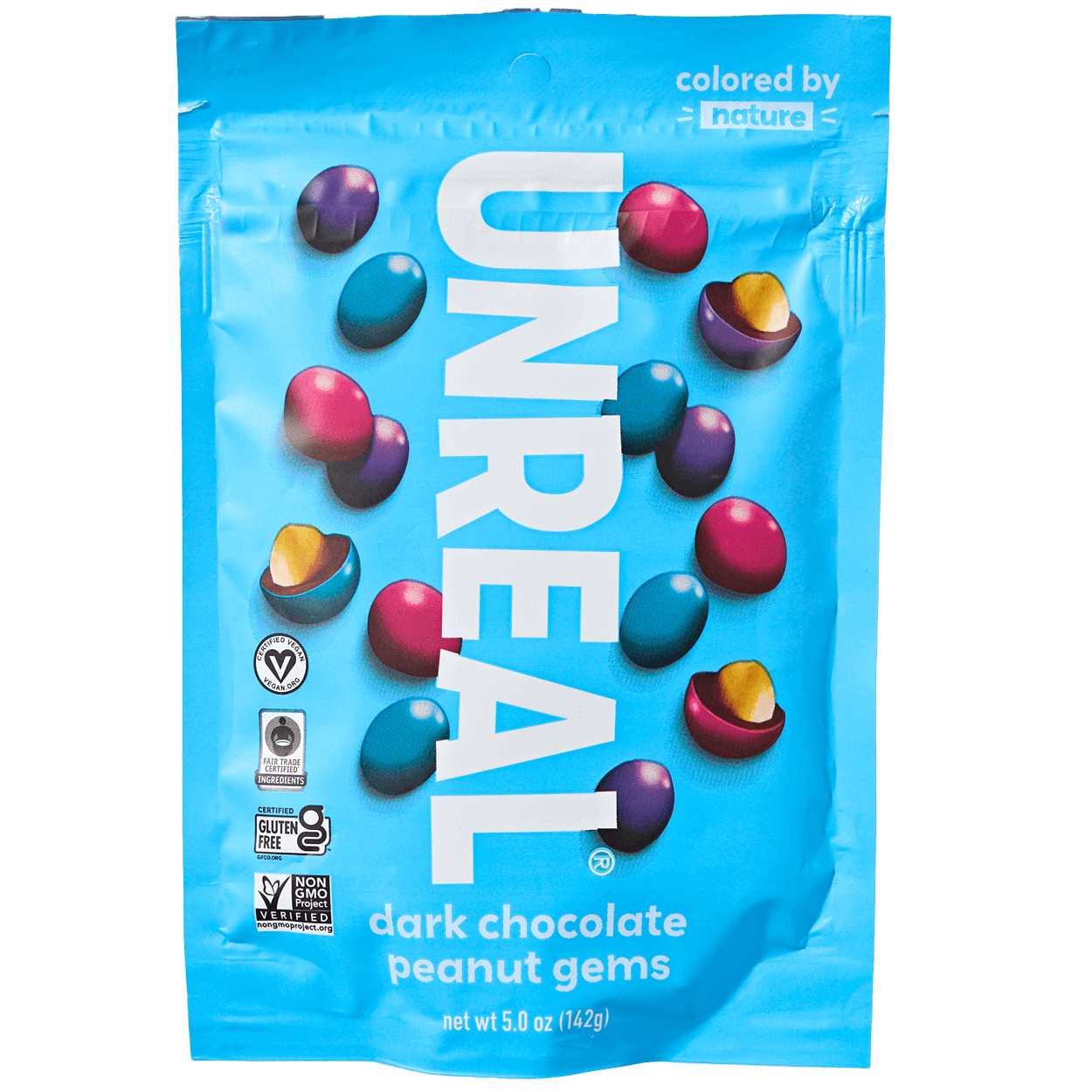Gluten Free Dark Chocolate Peanut Gems Multiserve Pouch 2 of 2