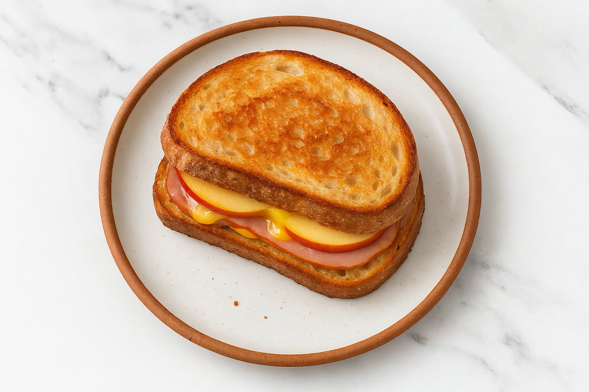 Apple + Ham Grilled Cheese